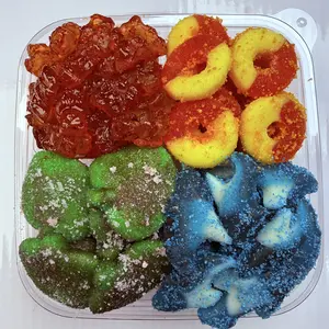 Morty's Snack Box - 4 Compartment Customizable Candy Crypt with Base Liquid & Powder Topping