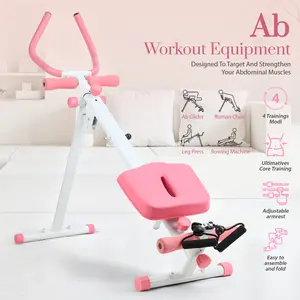 Multi-Functional Rowing Machine, Home Gym Rowing Machines, Folding AB Workout Machine, Abdominal Rowing Fitness Equipment for Home Use, Max 120kg