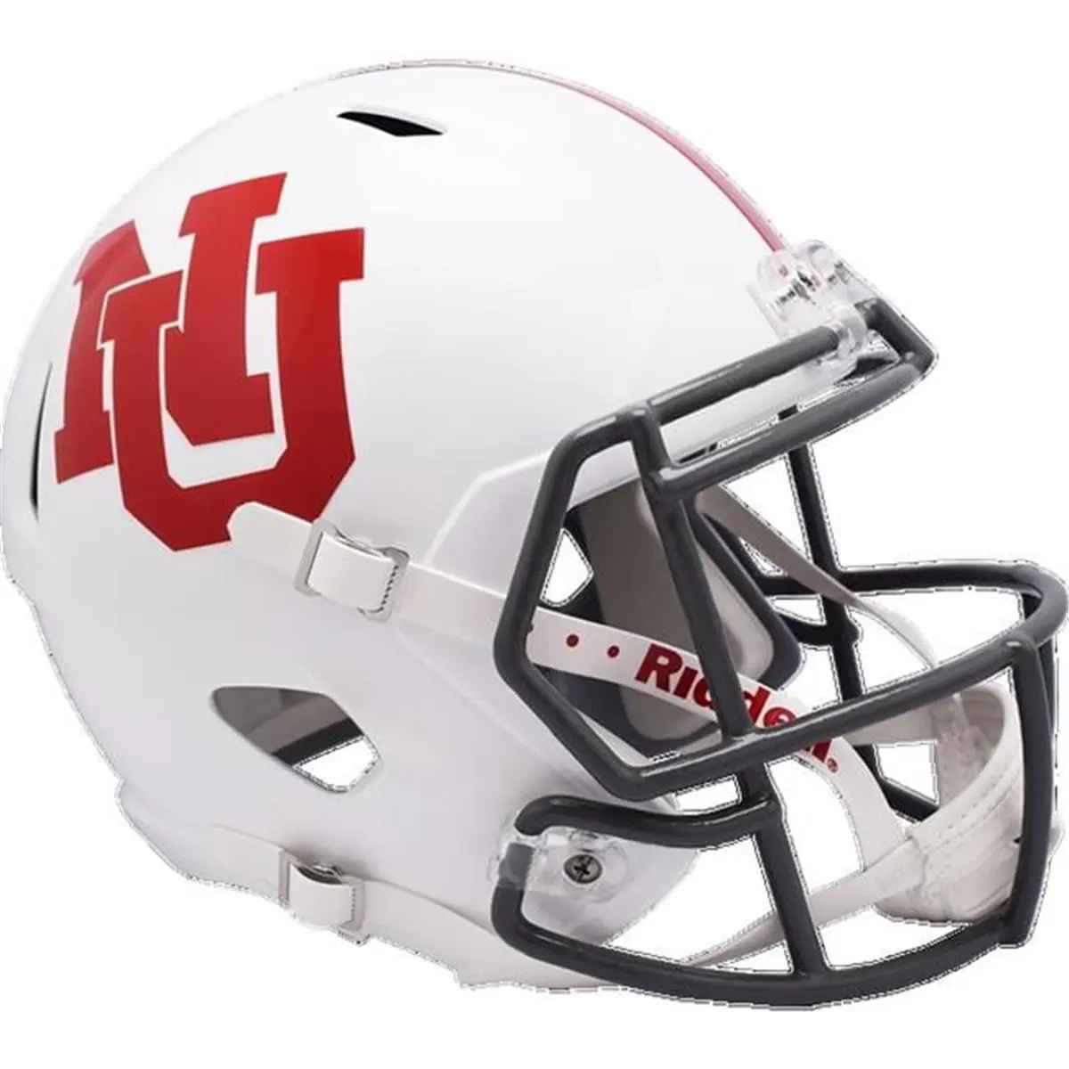 212 MAIN Nebraska Huskers 2021 Riddell Replica Mini Speed Style American College Football Helmet, White, 7.5x7.5x6.5 in, Team Decals, Sports Collectible Accessory