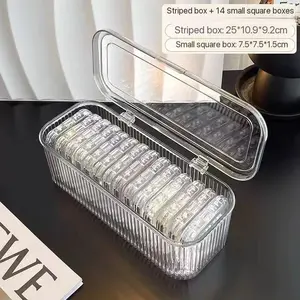 15-piece set, beaded storage box combination, can hold bracelets, bracelets, necklaces, with lids, portable jewelry box, bracelet box.