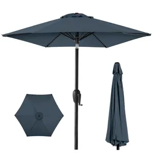 Best Choice Products 7.5ft Heavy-Duty Outdoor Market Patio Umbrella w/ Push Button Tilt, Easy Crank Best Choice Products 7.5ft Heavy-Duty Outdoor Market Patio Umbrella w/ Push Button Tilt, Easy Crank