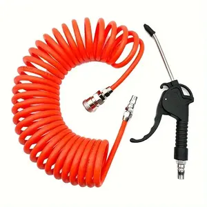 Air Blow Gun, Portable Dust Removal Cleaning Tool with 236.22 Inch Pneumatic Hose Tube, Compressor Accessories, Power Tool Accessories, Pressure