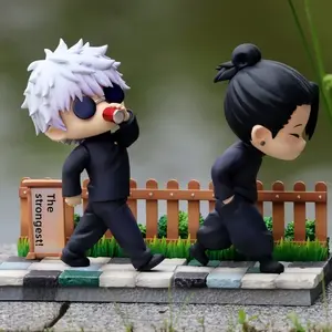 Jujutsu Kaisen Anime Figures | Satoru Gojo + Shiki Tohno Mini PVC Collectible Figurine Statue Dolls | Otaku Collectible Gift