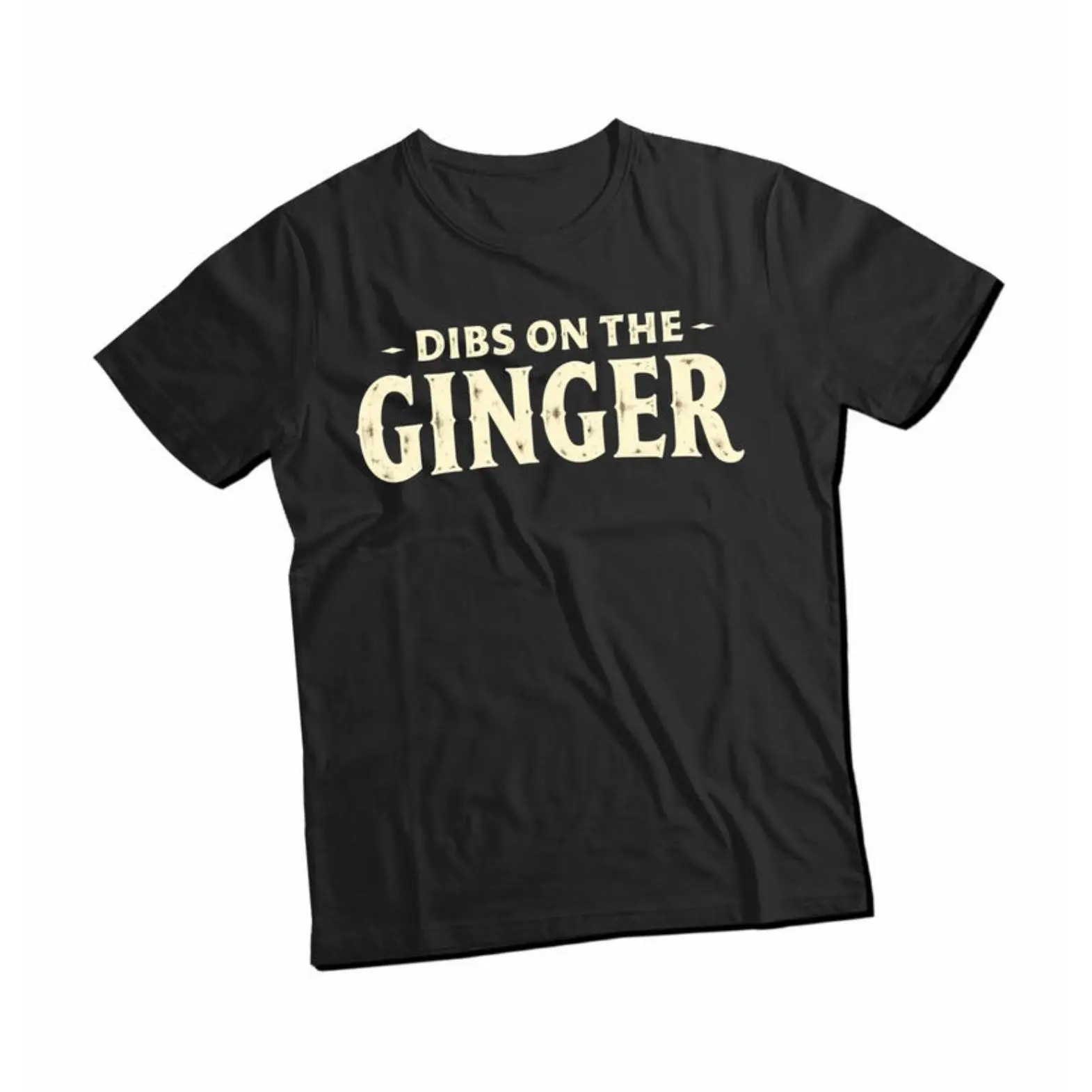 Men's St. Patrick's Day Graphic T-Shirt, Casual "Dibs On The Ginger" Print, Cotton Knit Fabric, Regular Cut Short Sleeve Crew Neck, Tshirt, Clothes