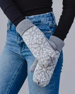 Fleece Lined Snowflake Mittens