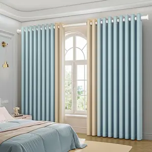 Blackout Curtains – Grommet Top, Linen Textured Solid Color, Luxury Curtains, Beautiful Curtains, Window Treatment for Living Room, Room Darkening Noise Reducing Privacy Curtains for Bedroom Living Room,Bedroom, Hotel & Dining Room