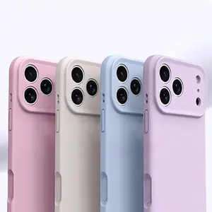 iPhone Dopamine Color Matte Soft Case, Comfortable Grip, Anti-Fingerprint & Full Anti-Drop Protection, Phone Accessory for iPhone 13/14/15/16/17 Series (17 Pro Max Fit)