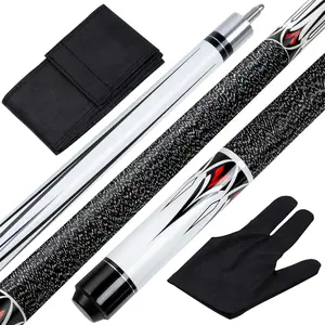 Pool Cue Stick - 58 inch Maple Billiard Pool Stick, 19/20/21 oz 1/2 Maple Pool Cue Stick Kit, 2- Billiard Pool Cue Stick