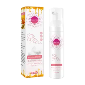 EELHOE Honey Mousse Hair Removal Spray – Full Body Hair Removal for Underarms and Legs, Hypoallergenic Formula, Gentle and Fast Hair Removal, Soothing Care, Suitable for Men and Women