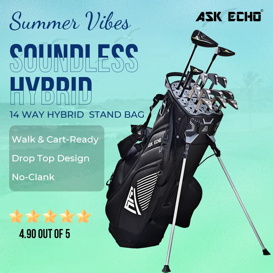 Ask Echo Golf Soundless Hybrid Stand Bag / Black