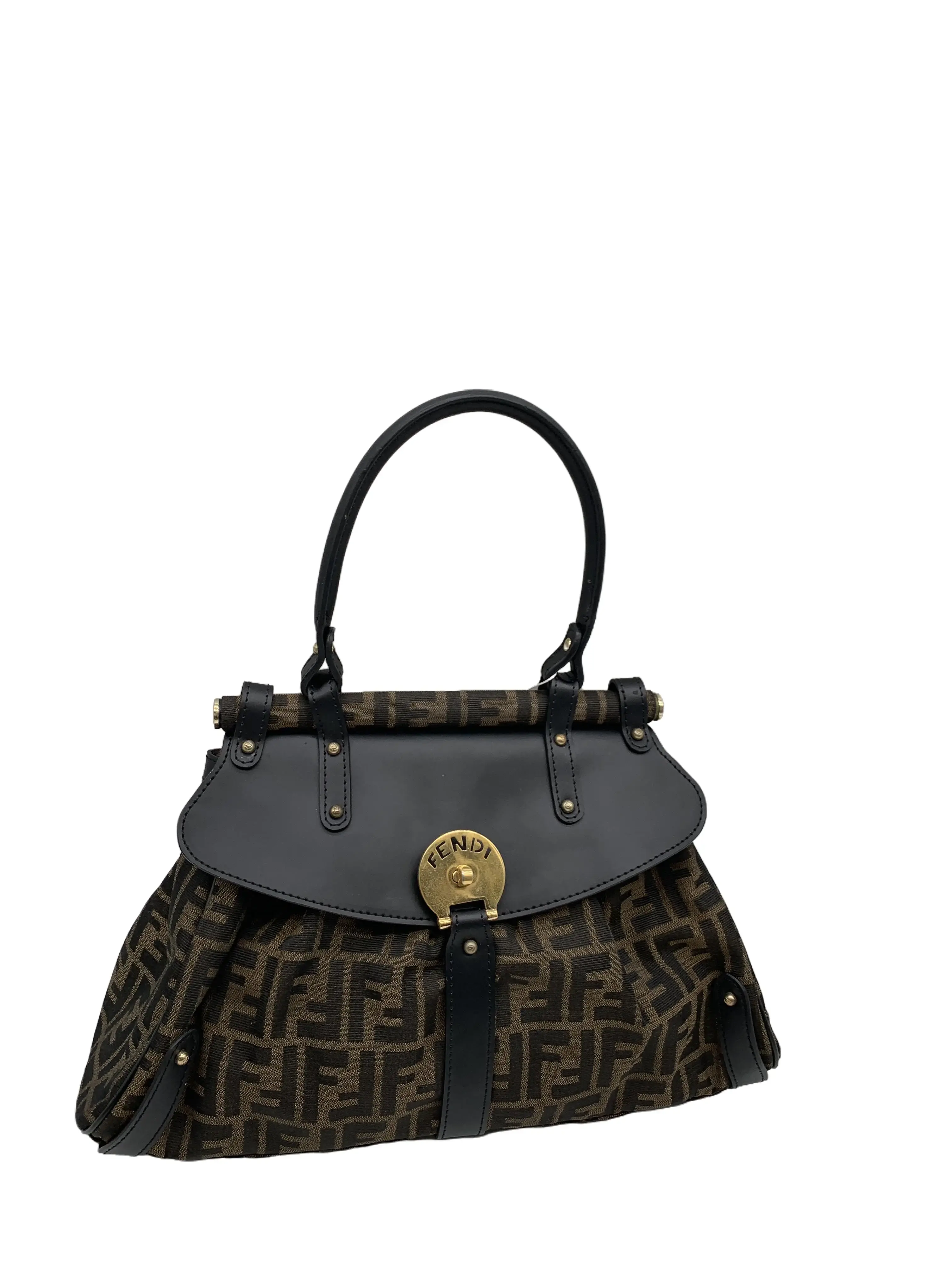 Pre-owned FENDI Zucca FF Pattern Handbag/wj06101504/1504