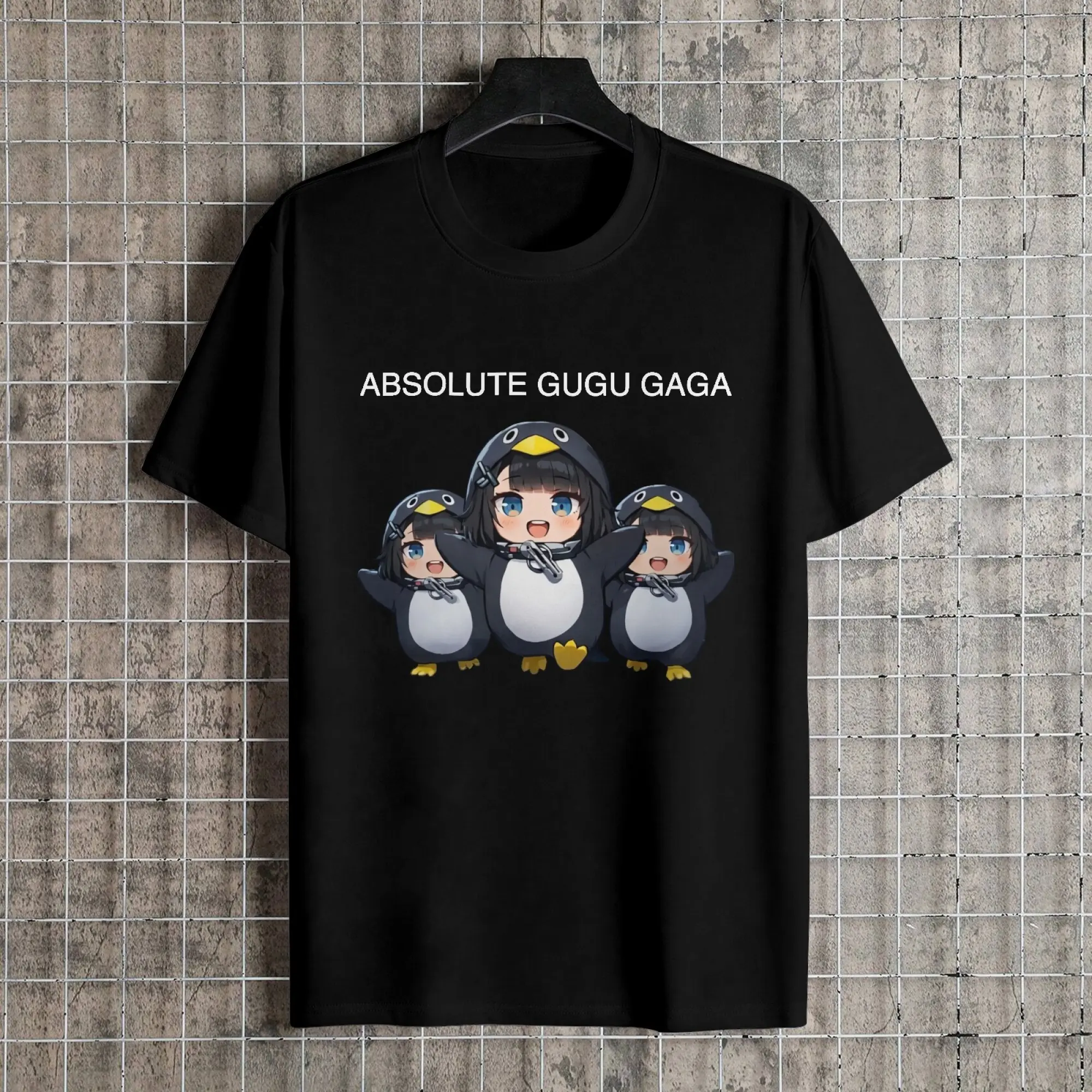 Gugu Gaga Penguin Meme T-Shirt, Funny Cute Graphic Tee, Comfortable Cotton Casual Shirt, Unisex Summer Streetwear, Gugugaga Funny Penguin Tee, Endfield Endministrator Penguin, Multi Types Gugu Gaga