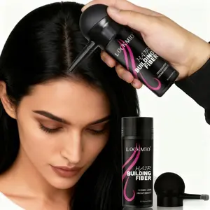Hair Fiber Powder Set with Spray Nozzle, Quick Volume Hairline Fill, Natural Color Filling, Root Touch Up, Portable Hair Dye Powder Spray, Suitable for Hair and Beard, Hair Coverage, Hairdye