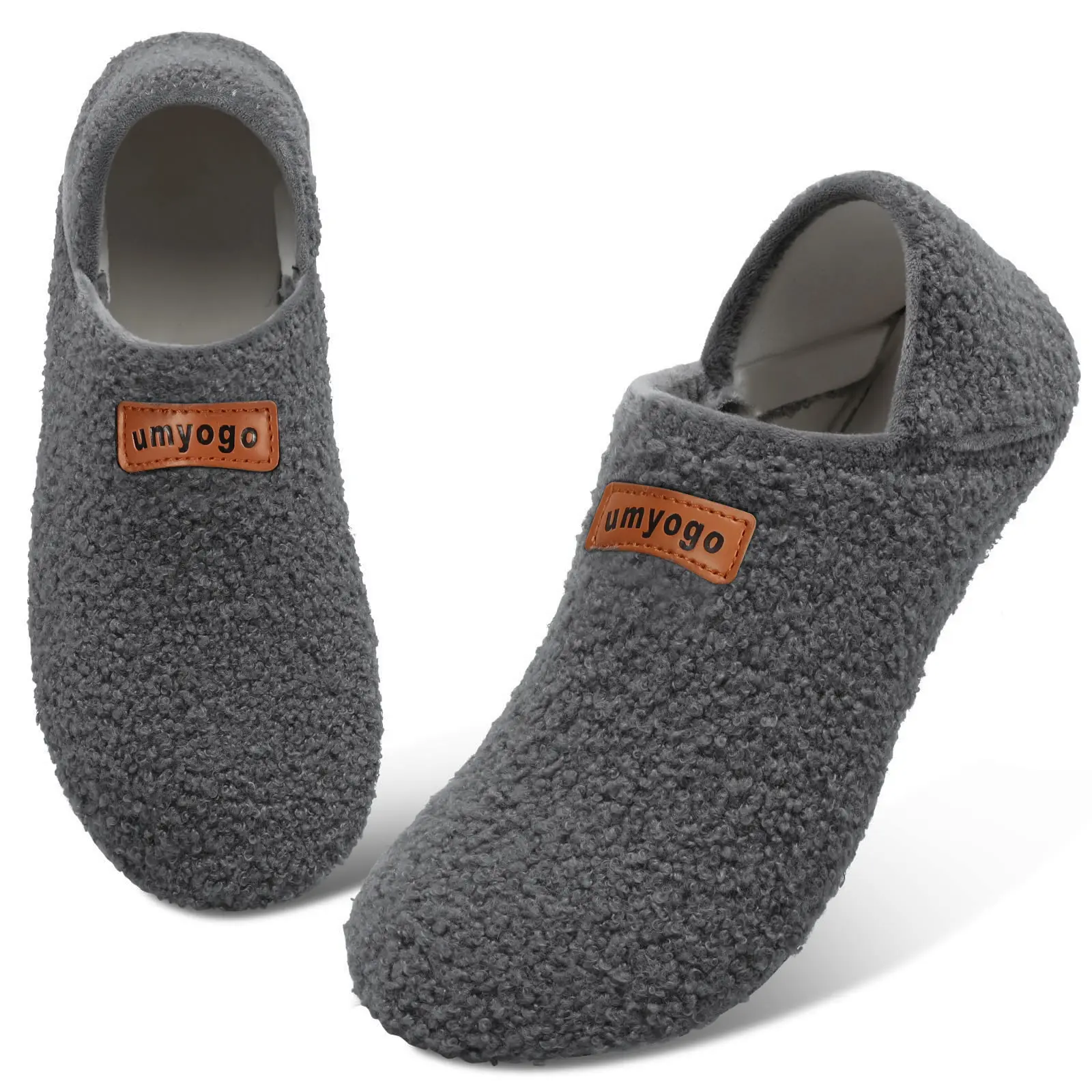 Slip On Slipper Socks for Women & Men, Cozy Cotton House Slippers with Non-Slip Grip, Barefoot Feel for All Seasons Yoga & Indoor Wear, Easy To Remove, Home, Male, Less Than Ankle, Lightweight, Rubber（Tpe, Tpr, Etc.）, Travel, Shoe, Footwear, Slide, Flipfl