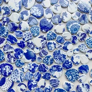 200g/7.05oz DIY Mosaic Stone Tiles, Oriental Style, Multiple Craft Styles, Creative Designs, Home Wall Decor, Outdoor Garden Steps, DIY Crafts Material