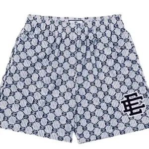 Lightweight Mesh Shorts with Monogram Print - Premium Feel, Not Designer Brand