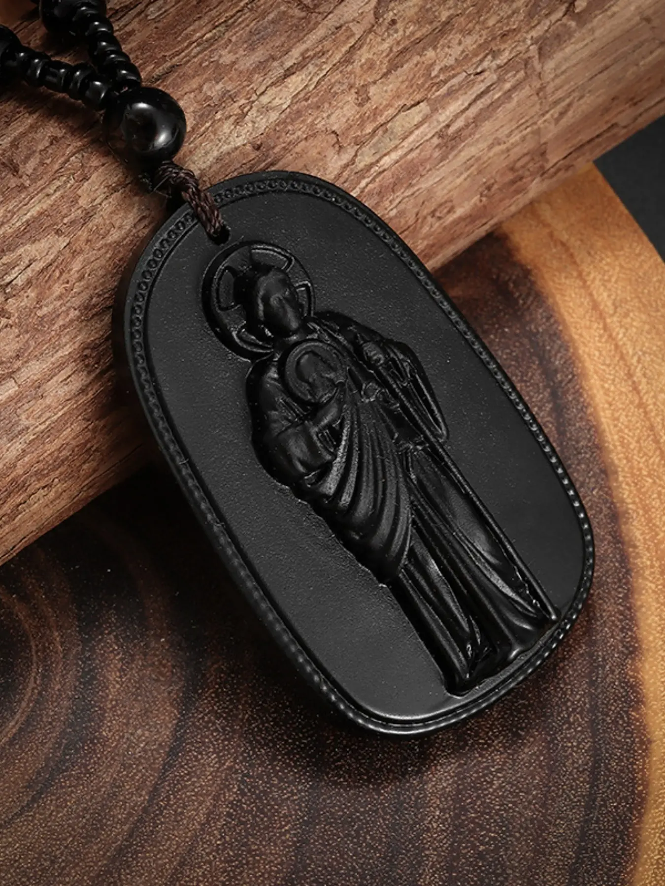 Bestselling Religious Gift Imitation Jade Buddha Pendant Design, Protective Buddhist Amulet Necklace, Vintage Jade Guardian Charm