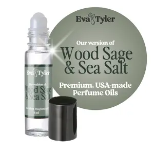 Wood Sage & Sea Salt Roll on Perfume Oil | USA Made | Long-lasting | Alcohol-free