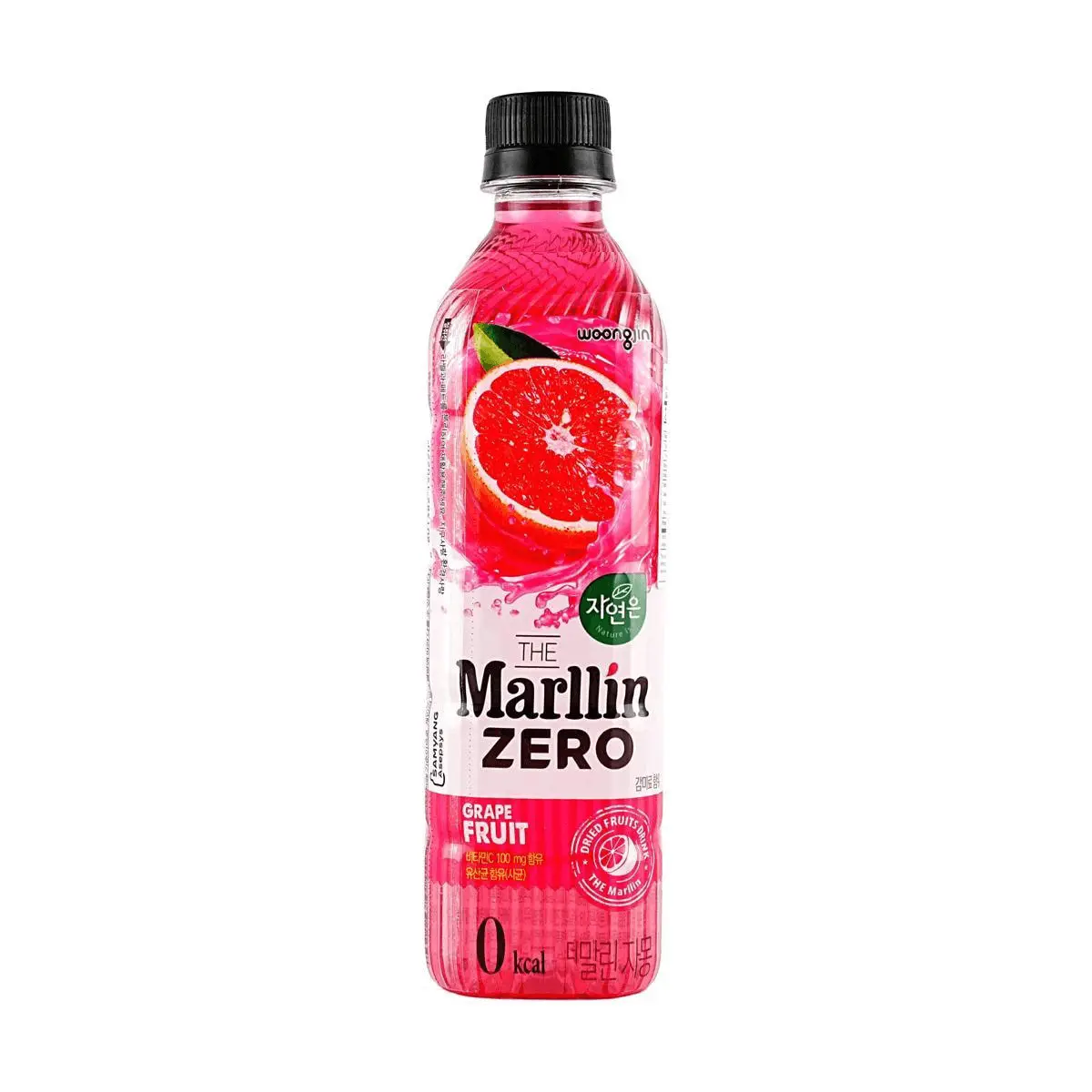 WOONGJIN Korean Grapefruit & Yuzu Juice Drink - 0 Calorie, 500ml Refreshing Fruit Beverage