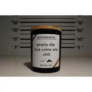 "Smells Like True Crime and Chill" Candle