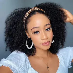 ISEE Wear Go Afro Curly Glueless HD Lace Front Human Hair Wig, Full Machine-Made Unisex Black Beginner Friendly Wig with Pre-Plucked Hairline & Free Gifts for Vacation #SummerWins #DealsForYouDays