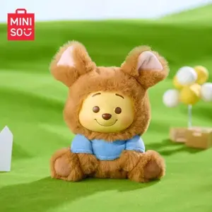 【New Year】MINISO Disney Winnie the Pooh Series Naughty Party Vinyl Plush Blind Box Keychain Doll, Cute Design, Exquisite Craftsmanship  075