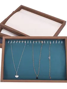 1pc Necklace Display Tray Bracelet Storage Plate Chain Pendant Beaded Wristband Jewelry Dish Stall Display Reading Tray