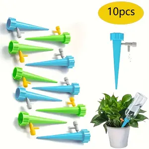 Adjustable Timed Drip Irrigation, 10pcs/set Universal Drip Device, Watering Device for Potted Plants, Garden Supplies