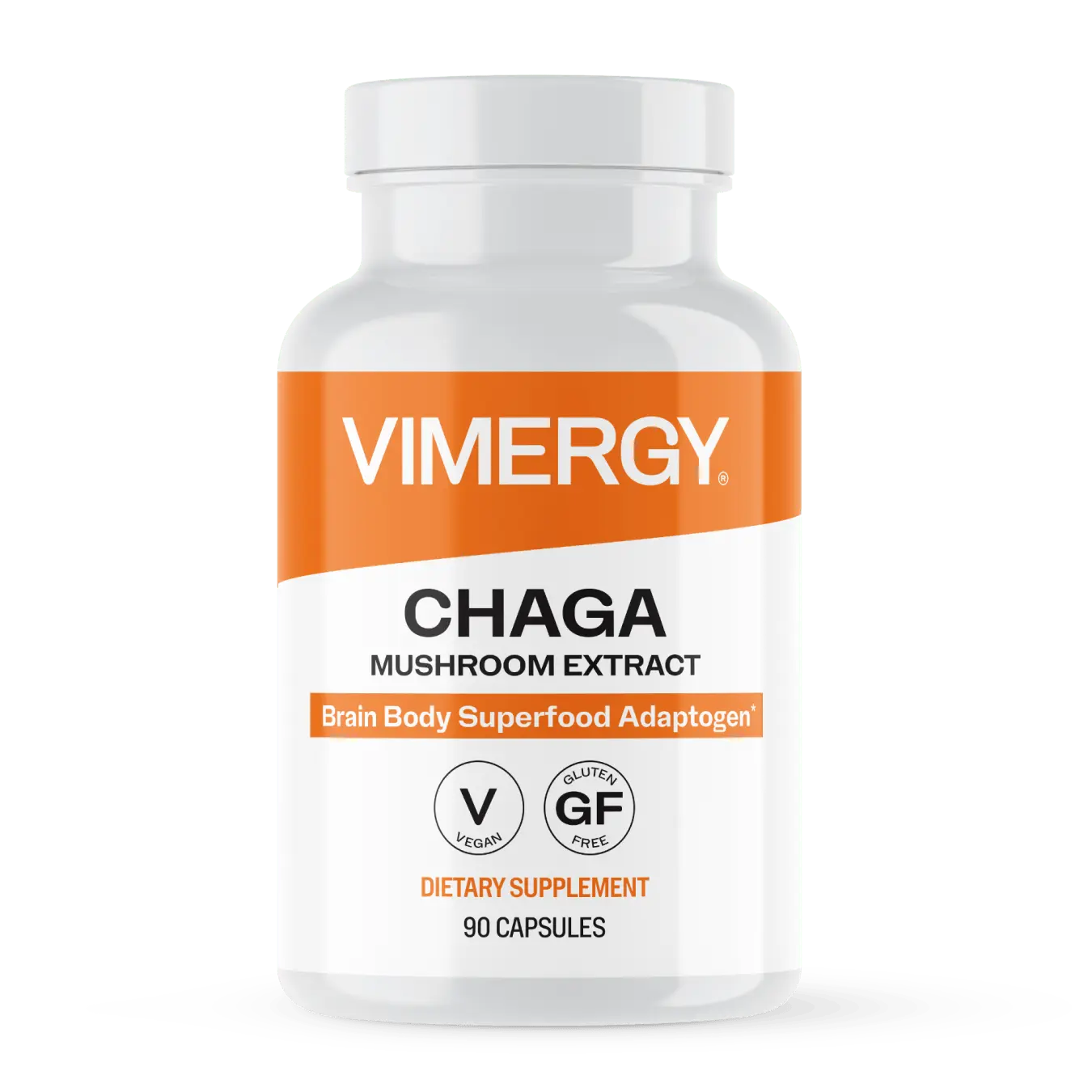 Vimergy Chaga Mushroom Capsules, 90-Count Antioxidant Vegan Dietary Supplement with Immunity Support, Third Party Verified, Antioxidant Dietary Supplement, Hot Water Extracted