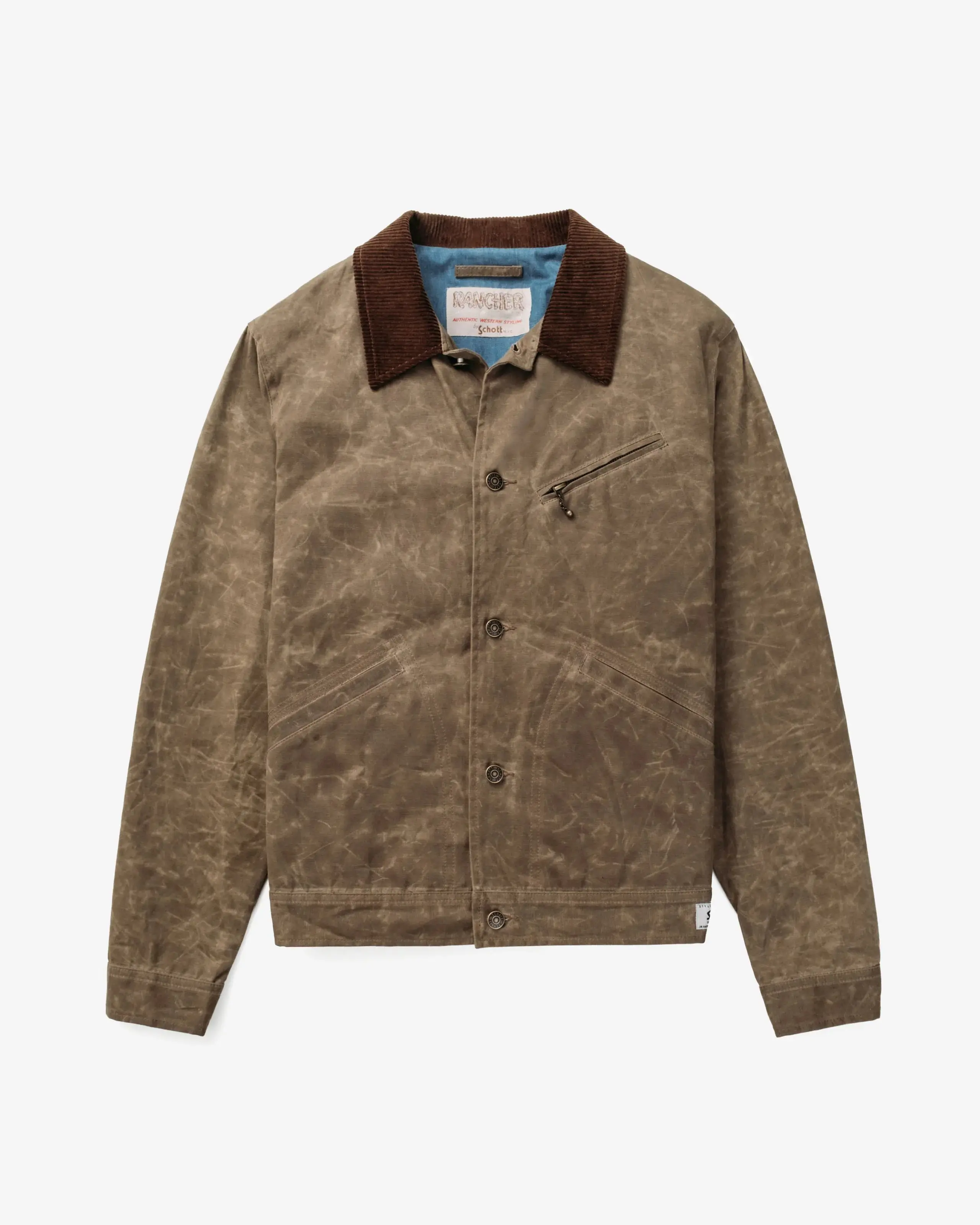 Schott 8510 Waxed Cotton Mechanic Jacket