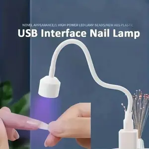 Mini Nail Drying Machine - UV LED Nail Lamp - Nail Dryer Lamp - Foldable Solidification Desk Lamp - Suitable for Quick-Drying Nail Gel Machine - Nail Care - Manicure