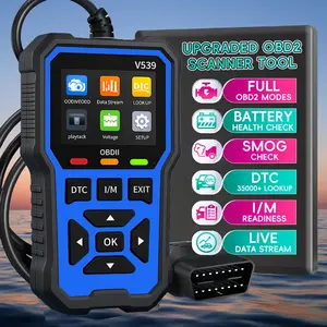 V539 Full-Featured Obd2 Scanner, Real-Time Monitoring, Precise Diagnosis, Emission Self-Diagnosis, Save Money & Be More Secure!