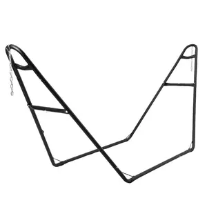 GARVEE Heavy-Duty Steel Hammock Stand, 130 * 40 * 51 in for 2 People, Portable Design, for 9.5 to 14 ft Hammocks, Ideal for Outdoor Balconies, Porches, Patios, Decks and Backyards