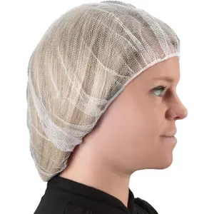 Hair Nets 100 Pack Premium Invisible Nylon Mesh Hair Cover for Food Service Workers Disposable Cap Elastic Hairnet