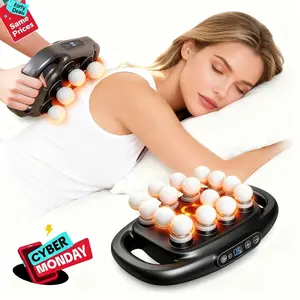 16-Head Massage Gun Set, Deep Tissue Percussion Massager with 3 Modes & 30 Intensities,Quiet Muscle Massage Gun for Back,Shoulders, Legs, Foot, Body Muscle Pain Relief