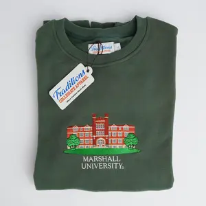 Marshall Crewneck, Embroidered Sweatshirt Marshall Crewneck, Embroidered Sweatshirt
