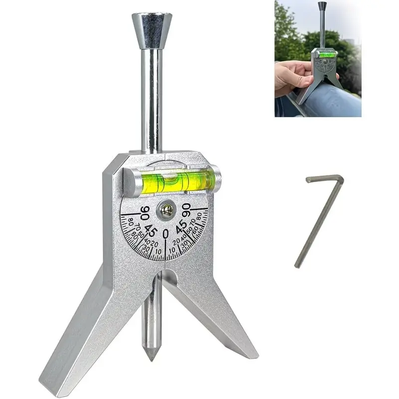 Pipe Center Locator Tool for Plumbers, Adjustable Bubble Level, Measuring Tool, Measures Pipes over 0.5 Inches, 4 Inch Y Base, Precision Measurement