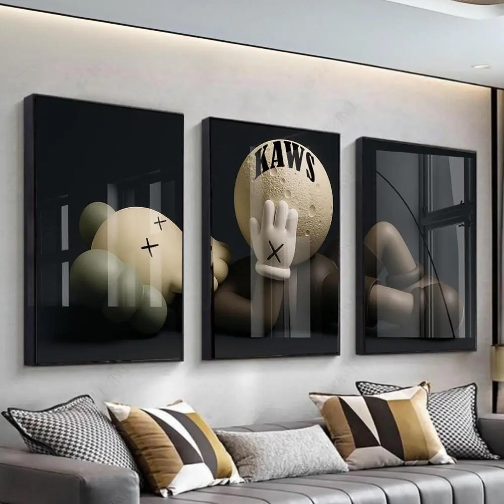 KAWS Graffiti Poster Set of 3: Hypebeast Sneaker Art