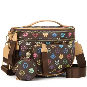Spacious Checkered PU Leather Crossbody Bag Bum Bag Checkered Handbags Wallets for Women summerwins