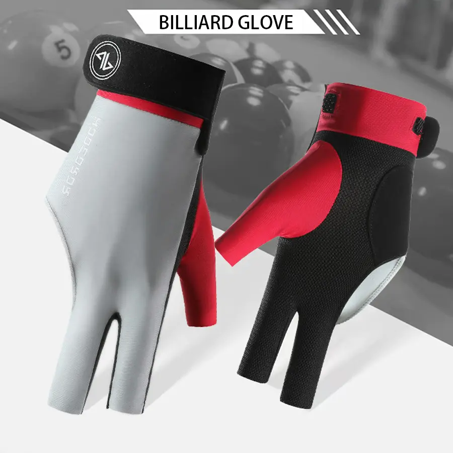 Breathable 3‑Finger Billiard Glove, Smooth‑Fit Pool Glove for Precise Shots