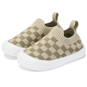 Baby Shoes Boy Girl Non-Skid Indoor Infant Walking Breathable Warm Elastic Sock Shoes with Memory Sole Protect Toes Outdoor Sneakers