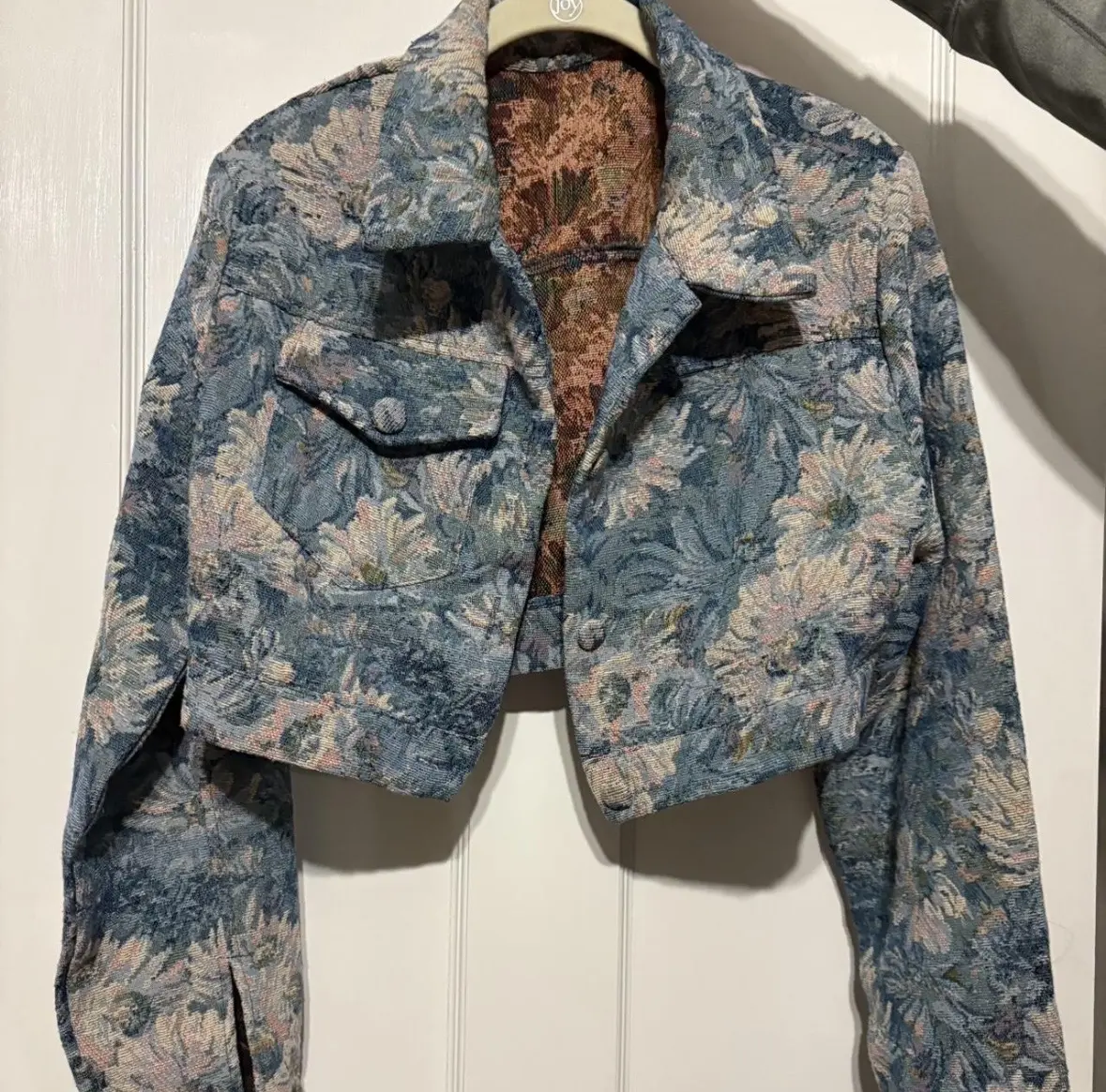 Vintage Mosaic Cropped Jacket