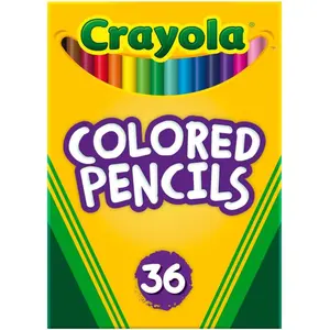 Crayola Colored Pencils (36ct), Kids Pencils Set, Art Supplies, Great for Coloring Books, Classroom Pencils, School Supplies, 3+