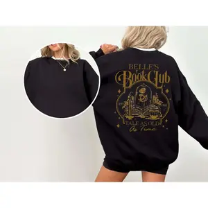 Belles Book Club Shirt, Beauty And The Beast Bellee Sweatshirt, Hoodie, Bookish Shirt, Book Lover Gift, Unisex Sweater Pullover Tee