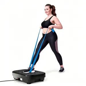 Whole-Body Vibration Exercise Machine - Home Fitness Vibration Platform, Multiple Programs, Resistance Bands, Remote Control (Battery Not Included)