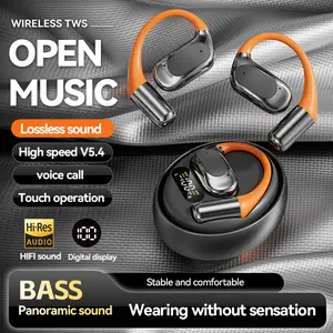 Bluetooth-compatible Earbuds, Non-Intrusive Design with Rotating Case, Comfortable Wireless Headphones for Everyday Use