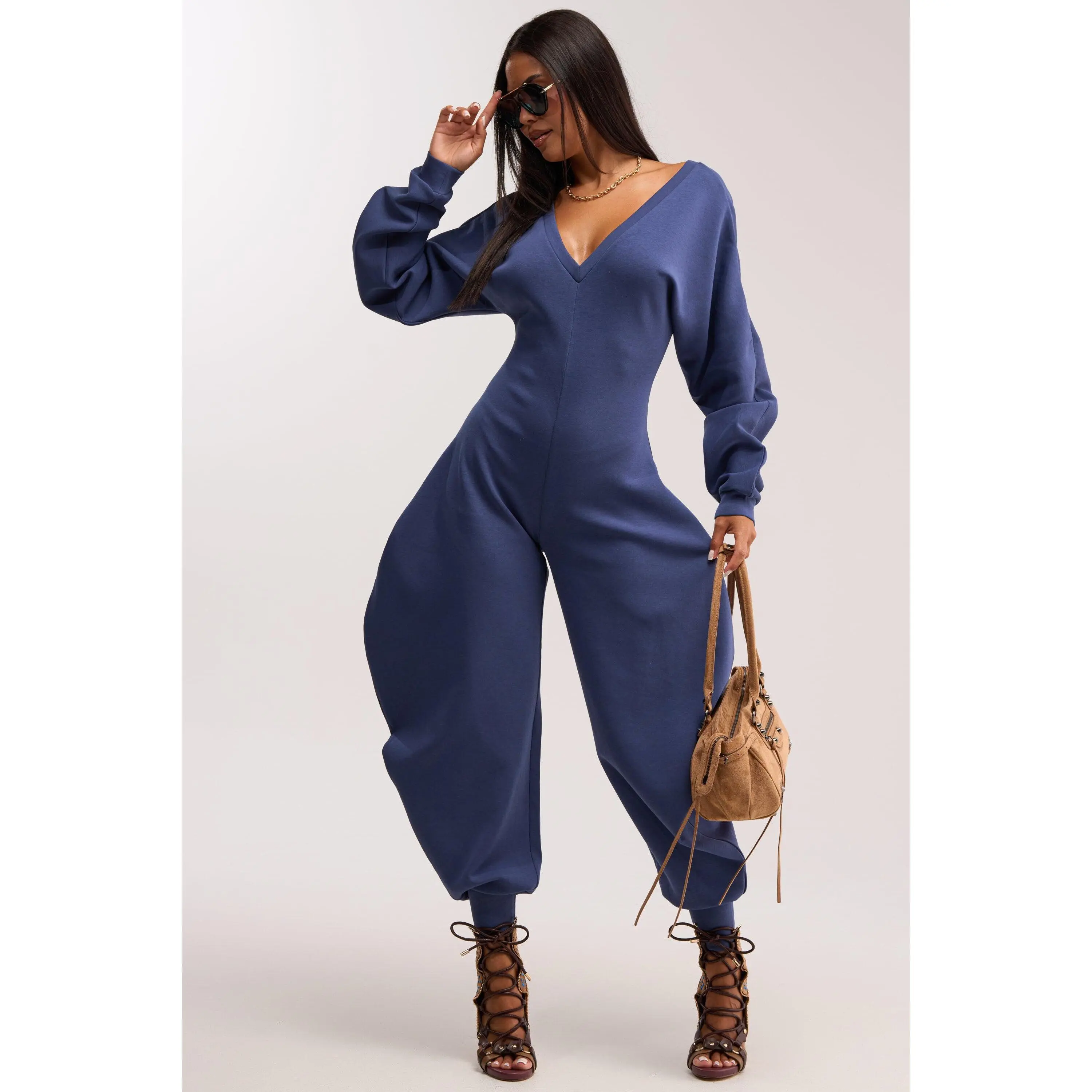 COMFY COZY JUMPSUIT IN NAVY