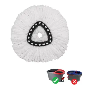 1/2/4 Packs Compatible With Vileda Easywring Spin Mop 1-Tank System Replacement Heads, Spin Mop Refill, Super Absorbent Microfiber Mop Pads, Efficient Cleaning Solution, Easy to Install and Maintain, Cleaning Supplies Cleaning Accessories