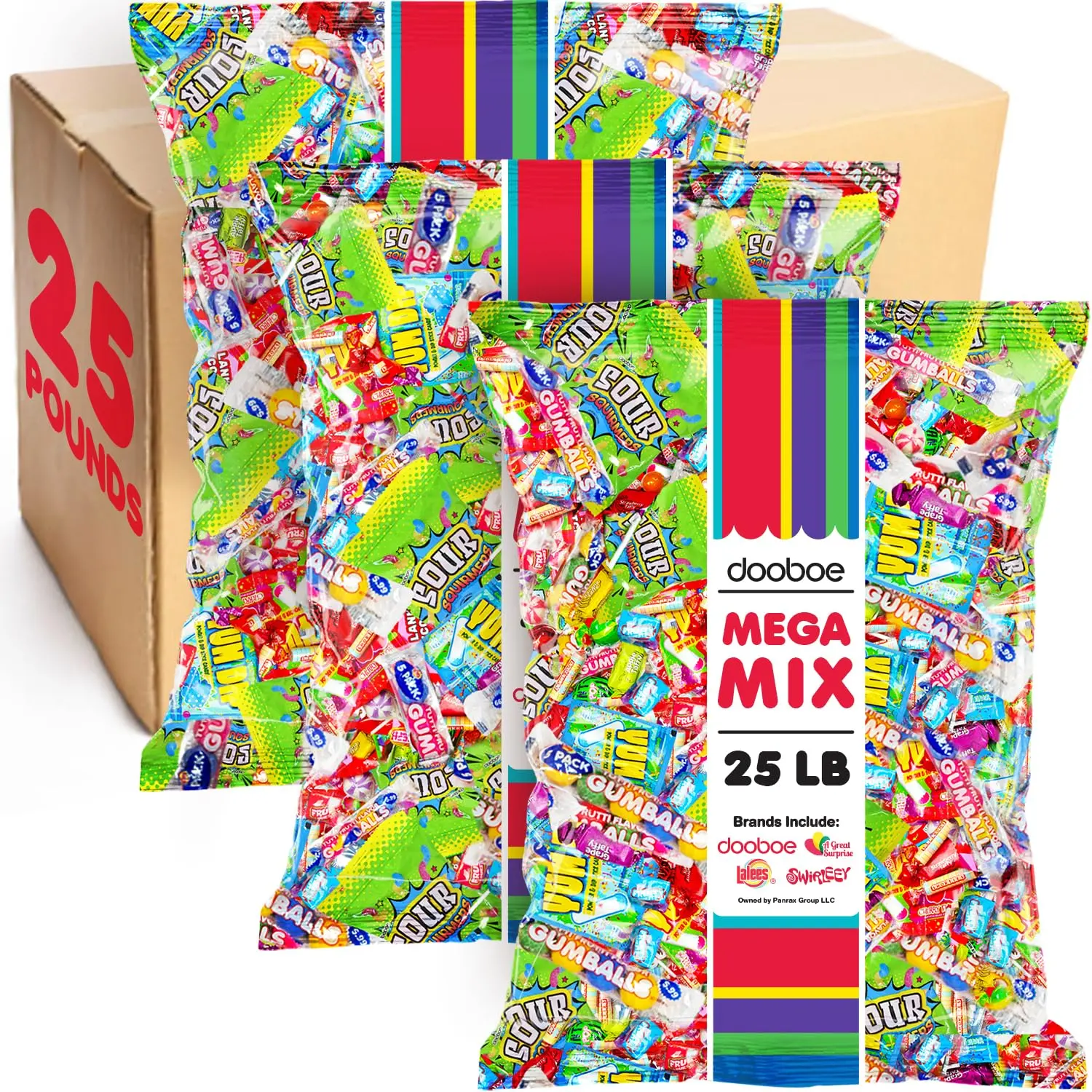 Dooboe Big Bulk Candy, 25 Pounds, Wholesale Individually Wrapped Candies