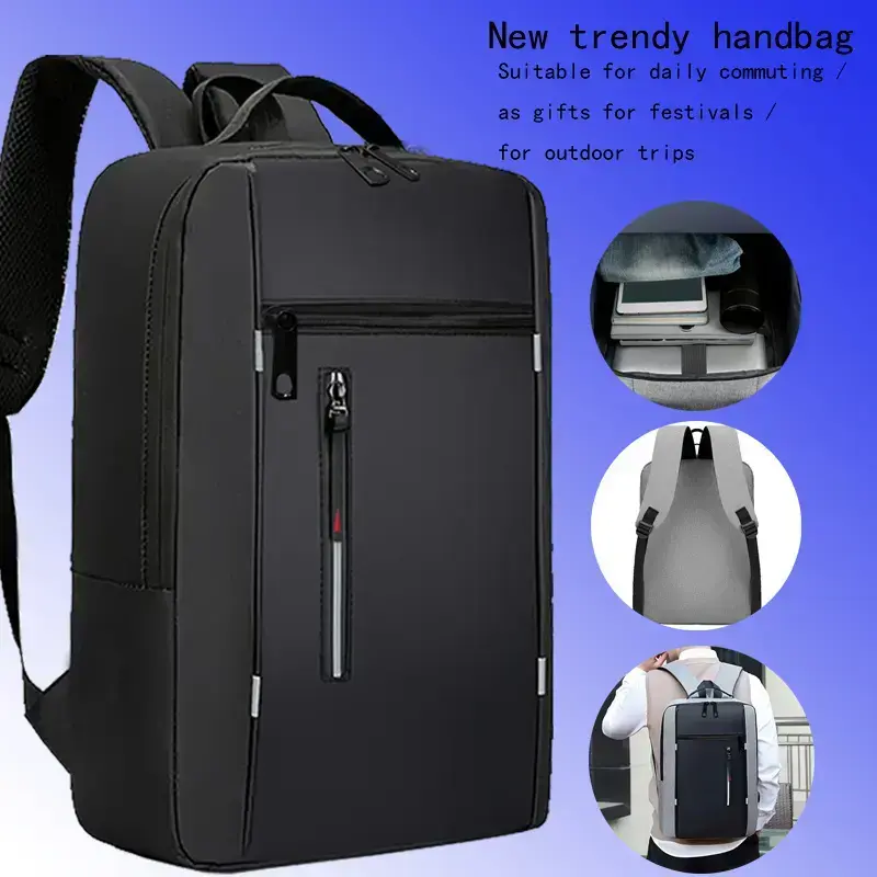 Men'S Korean-Style Business Casual Backpack - Heavy-Duty Laptop Bag with 15.6" Compartment, 15.6" Laptop Sleeve, 15.6" Travel Backpack with Zipper Closure, Backpack For Travel, Daily Commute, Work, Travel - Durable Nylon Backpack For Men Men'S Korean-Style Business Casual Backpack - Heavy-Duty Laptop Bag with 15.6" Compartment, 15.6" Laptop Sleeve, 15.6" Travel Backpack with Zipper Closure, Backpack For Travel, Daily Commute, Work, Travel - Durable Nylon Backpack For Men